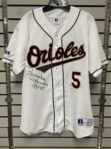 Brooks Robinson HOF Signed Baltimore Orioles Russell Athletic Jersey JSA - Picture 1 of 6