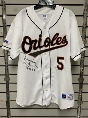 Brooks Robinson HOF Signed Baltimore Orioles Russell Athletic Jersey JSA - Image 1 of 4