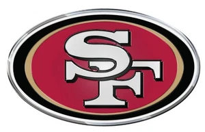 NFL - San Francisco 49ers Heavy Duty Aluminum Color Emblem - Picture 1 of 1