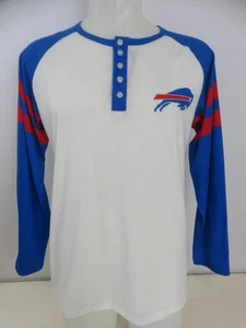 NEU Buffalo Bills Langarm T-Shirt Foco Henley Gr. L Neu mit Etikett - Bild 1 von 8