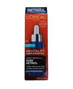 L'OREAL Revitalift Derm Intensives Pure Retinol Night Serum 1 Fl. Oz - Picture 1 of 14