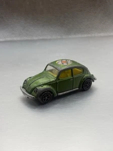 Corgi Juniors Volkswagon Beetle 1300 VW Flowers Whizzwheels 1:64 Antique Britain - Picture 1 of 6