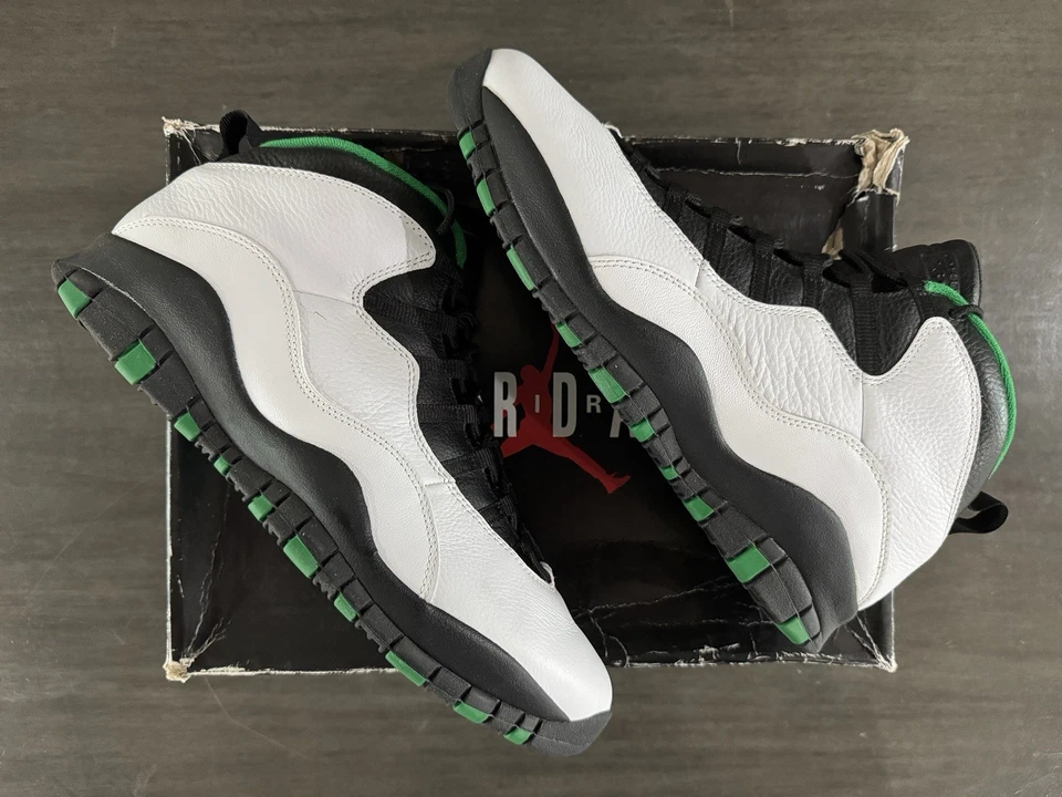 Nike Air Jordan 10 Retro Seattle Super Sonics Verde Pino 310805-137 Para hombres Talla Foto 1 de 4
