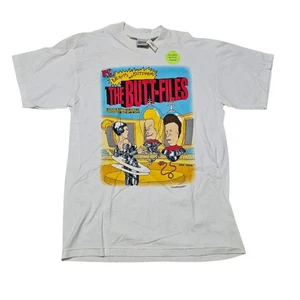 NWT Beavis and Butthead “BUTT-FILES” 1997 Vintage Stanley Desantis MTV USA Large - Picture 1 of 6