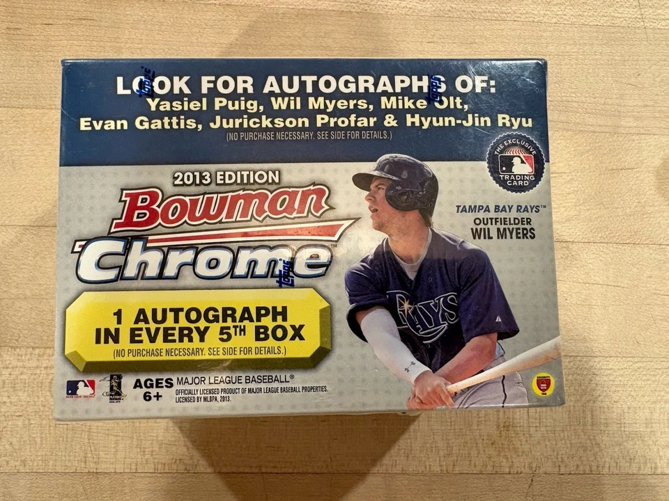 2013 Bowman Chrome Baseball MLB Factory Sealed Retail Box - Image 1 of 2