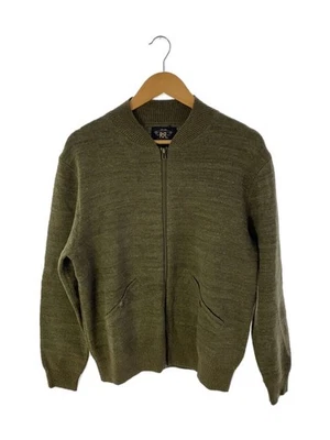 RRL LIMITED EDITION COTTONWOOL FULL-ZIP SWATER SIZEM Cotton KHK _#329 - Image 1 of 4