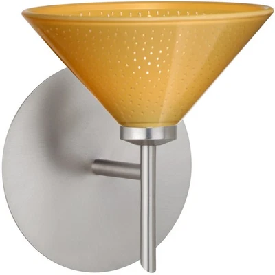 Besa Lighting 1SW-282490-SN Kona Wall Sconce Satin Nickel - Image 1 of 2