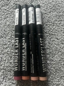 4x Wonderlust Rimmel Eye Cream Pencils. Pink Fizz, Copper Wink, Frosty Rose - Picture 1 of 4