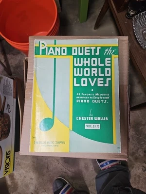 Libro de canciones 41 melodías 1938 Chester Wallis The Whole World Loves Foto 1 de 4