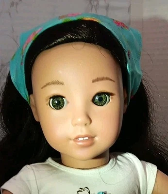Muñeca American Girl NANEA pelo marrón negro ojos verdes Foto 1 de 4