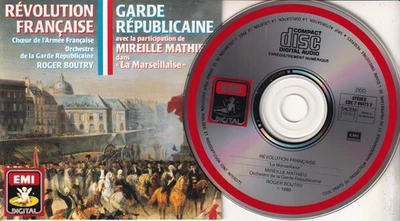 REVOLUTION FRANCAISE Garde Republicaine (CD 1988) Mireille Mathieu Roger Boutry - Imagem 1 de 2