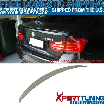Fit For 12-18 BMW 3 Series F30 Trunk Spoiler Painted Matte Alpine White Iii #300 Foto 1 de 2