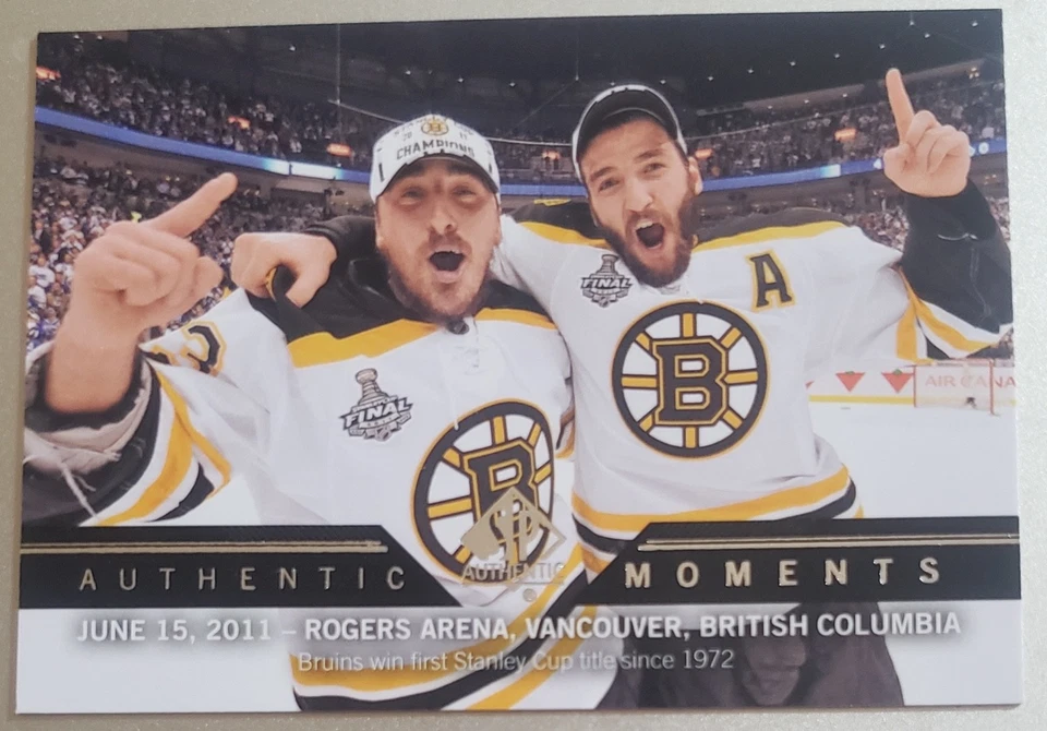 2013-14 SP Authentic Hockey Authentic Moments Brad Marchand/Patrice Bergeron 198 - Image 1 of 1