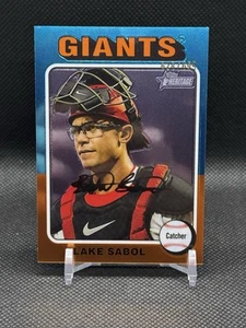 2024 Topps Heritage High Number Chrome /699 #366 Blake Sabol, San Fran Giants - Picture 1 of 2