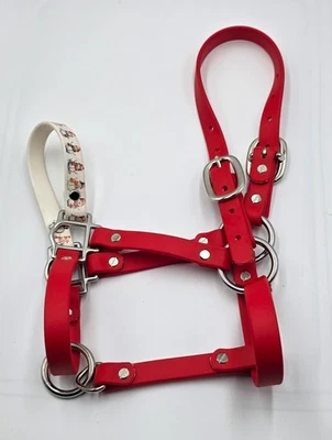 Biothane Pferdehalfter Weihnachten Schneemänner Jährling/Pony  - Bild 1 von 4