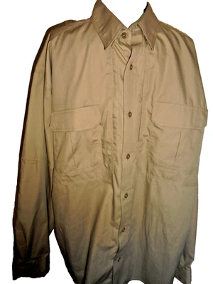 Camisa táctica 5.11 ~ Manga larga tostada/beige ~ Talla 2XLarge Foto 1 de 4