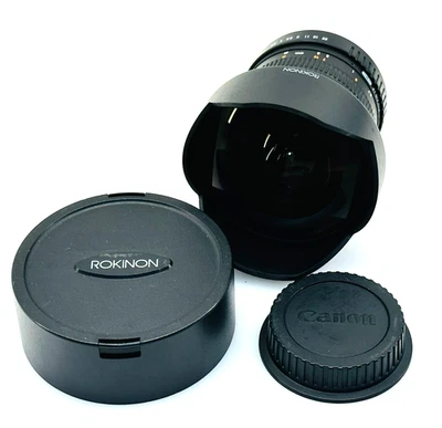 Lente asférica ojo de pez Rokinon 14 mm f/3,5 para montura Canon EF #18 Foto 1 de 4