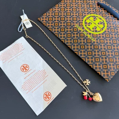 Auténtico collar colgante con dije de corazón Tory Burch 168684 Foto 1 de 4