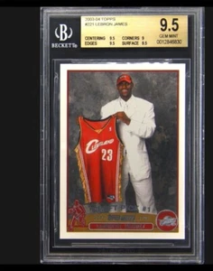 2003-04 Topps #221 LeBron James Rookie RC BGS 9.5 - Picture 1 of 2