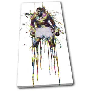 Muhammad Ali Boxer Boxing Colourful Sports SINGLE CANVAS WALL ART Picture Print - Picture 1 of 1