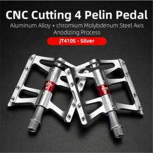 ROCKBROS Mountain Bike Pedals Cycling Sealed 4 Bearings MTB Road Bicycle Pedals - Picture 1 of 14