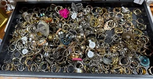 100x Bulk Wholesale Mixed Rings Finger Band Ring Lot Men Women Jewelry Fashion - Picture 1 of 10