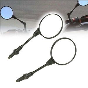 8mm 10mm Thread Rearview Side Mirrors Fit For Kawasaki KL250 KLR250 1978-2005