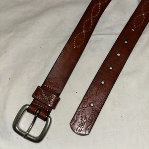 Dockers Brown Leather Belt - M - Picture 1 of 5