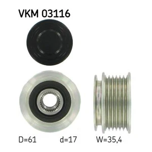 Alternator Freewheel Clutch Pulley SKF for A4 A3 Passat Superb Tiguan Octavia TT - Picture 1 of 6