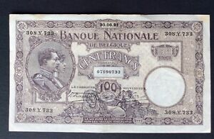 Belgique - Près de Superbe billet de 100 Francs du 30-06-1921 - Crispy