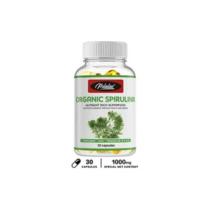 Organic Spirulina 1000mg - Superfoods, Weight Loss, Cleanse & Detoxify, Immunity - Picture 1 of 13