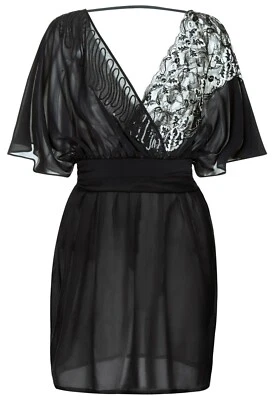 La Perla Black Magic Soutache Lace Sequined Cover-up Dress sz US 10 / IT 46 NWT - Image 1 of 4