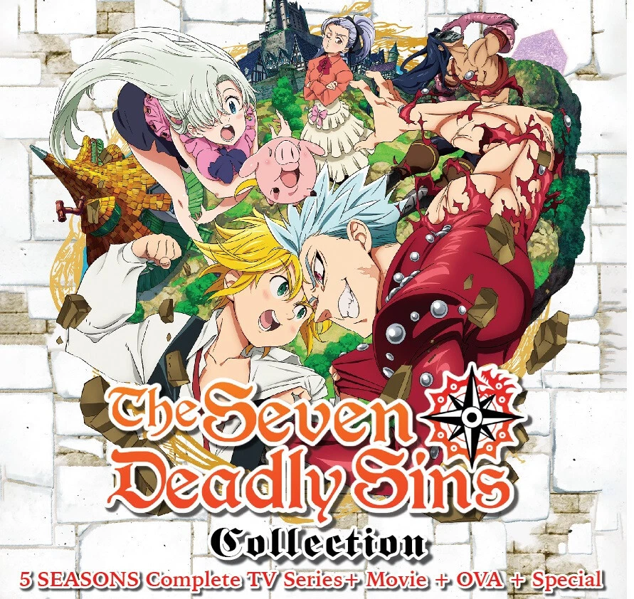 DVD ENGLISH DUBBED The Seven Deadly Sins Collection 5Season + 4Movie + 2OVA + SP - Image 1 of 2