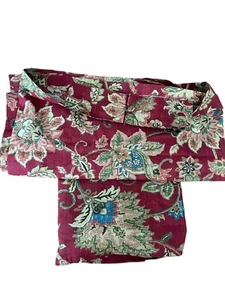 Ralph Lauren Chaps 2 Annabelle Vorhangpaneele jakobinische Blumenmuster-Krawatte-Rücken - Bild 1 von 6