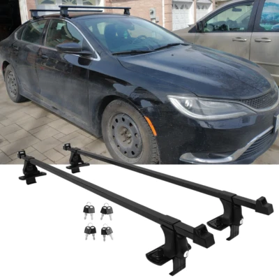 54" Roof Rack Cross Bars Luggage Cargo Carrier w/Lock For Chrysler 200 1990-2021 - Image 1 of 4