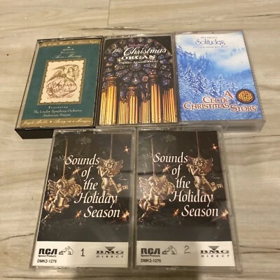 5 Christmas 🎄 Cassette Lot Hallmark Anne Murray Celtic Christmas Holiday - Image 1 of 4