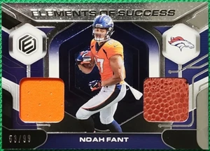 Noah Fant /99 2019 Panini Elements - Elements of Success RC Player Worn Broncos - Picture 1 of 2