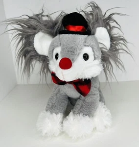 Dan Dee Peluche Ratón Roedor Sombrero de copa Pajarita Peluche Animal Gris 10" de Alto Juguete Suave - Imagen 1 de 7