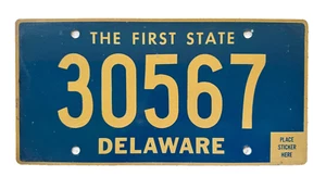 Delaware USA American License Licence Number Plate Tag 30567 - Picture 1 of 5