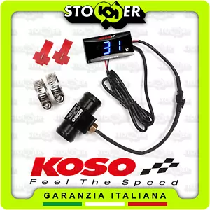TERMOMETRO KOSO + RACCORDO TUBO ACQUA 18mm SENSORE TEMPERATURA M10x1 - Foto 1 di 21