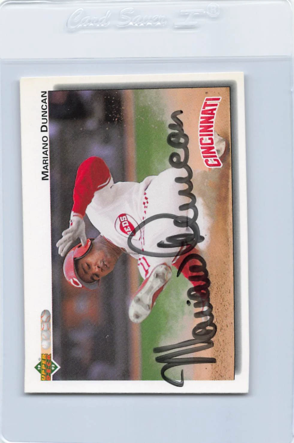 1992 Upper Deck #659 Mariano Duncan Reds Signed Auto *K372