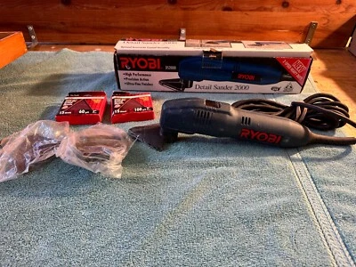 Ryobi DS-2000 • Detail Sander Good Used Condition in Orig Box + Extras - Изображение 1 из 4
