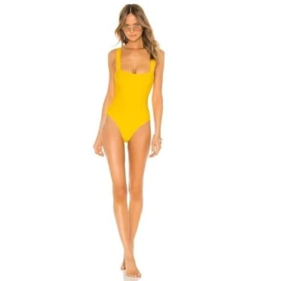 NWT Tularosa Flirty One Piece Swimsuit in Yellow Women's Sz XL Swimwear - Image 1 of 4