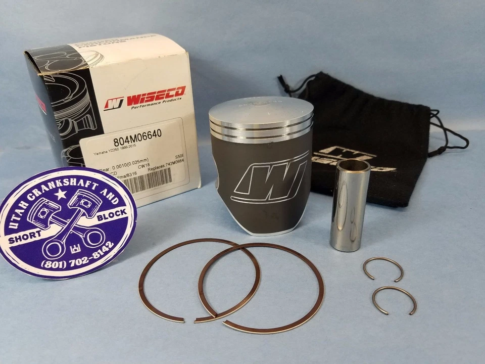 KIT PISTÓN FORJADO WISECO YAMAHA YZ250 2000-2015 YZ 250 804MO6640 742MO664 NUEVO Foto 1 de 4