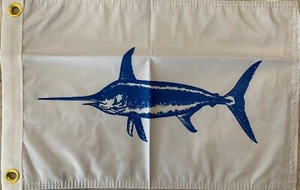Swordfish Catch Flag 12x18 Inch Fishing Catch Flag Boat Accessory - Picture 1 of 4