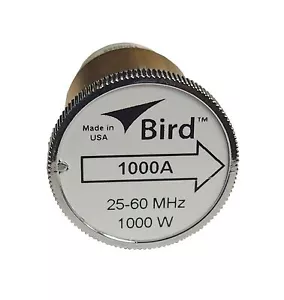 Neu Bird 1000A Steckelement 0 bis 1000 Watt 25-60 MHz für Vogel 43 Wattmeter - Bild 1 von 3