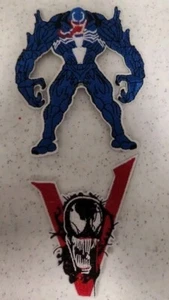 Marvel Comics Venom "Flex" And The Venom V. Embroidered Patch - New Pair - Picture 1 of 3