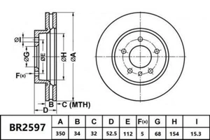 Bendix Ultimate Front Brake Rotor for Porsche Macan 95B 3.0L MCT.BA Diesel 2014- - Picture 1 of 1