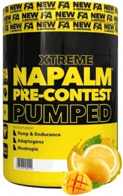 FA Napalm Hardcore Pre Workout Trainingsbooster 350/700/1050 Gramm Citrullin - Bild 1 von 3