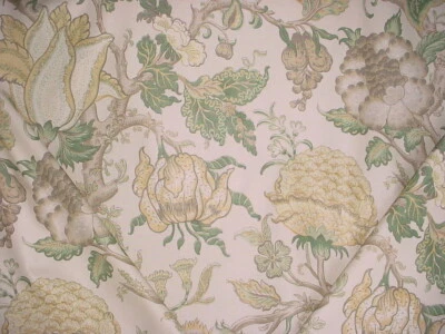 10-3/4Y Lee Jofa 2013131 Darwen Print Jacobean Linen Print Upholstery Fabric - Image 1 of 4